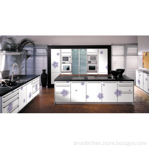 Glossy Colour Painting Kitchen Cabinet